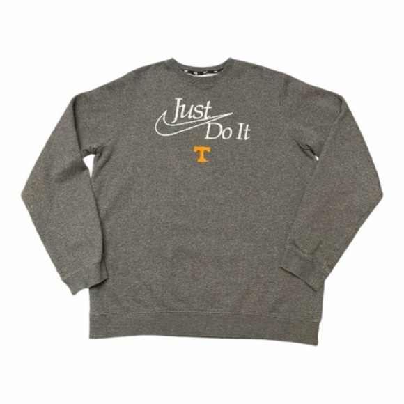Nike Sweaters - 🆕Nike “Just Do It” Tennessee Tech Oversized Gray Crewneck Women’s Sweater LG